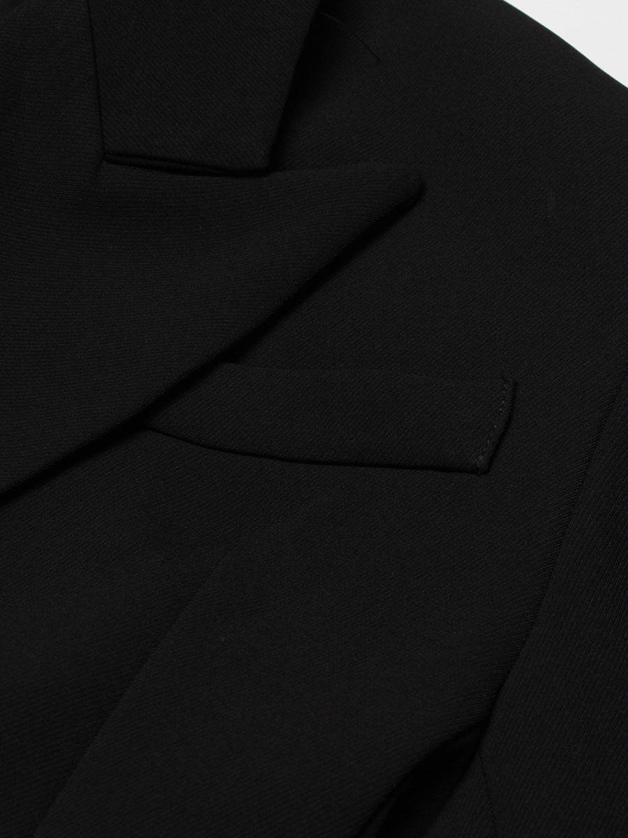 Buycenter Elegant Black Trench Coat - Women's Fashionable Outerwear - Buy Center