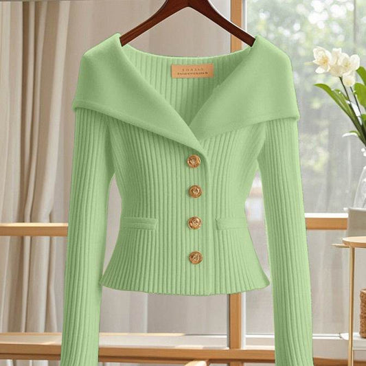 High-End Design Waist Sweater - Loose Fit, Trendy Style for All Sizes - Buy Center