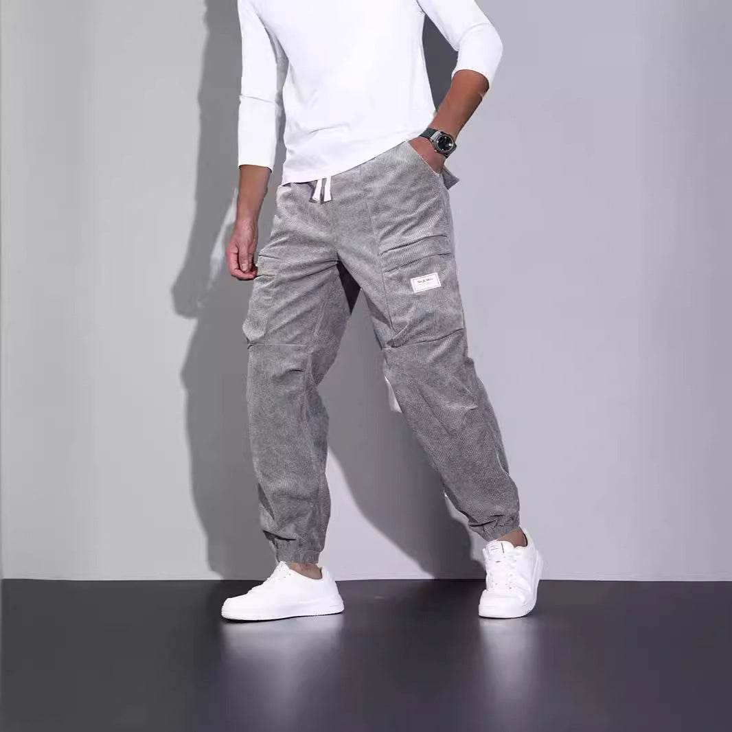 Men’s Corduroy Overalls - Casual Multi-Pocket Cargo Pants for 2025 - Buy Center