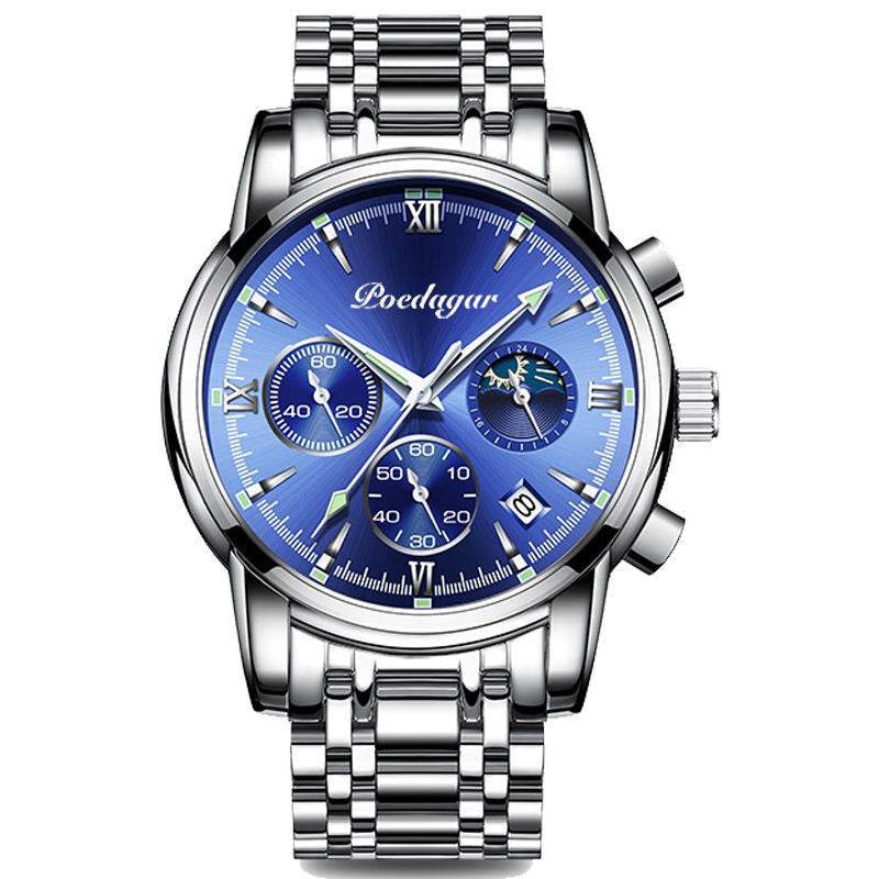 Multifunctional Men's Waterproof Watch - Luminous Quartz Style from Buycenter - Buy Center