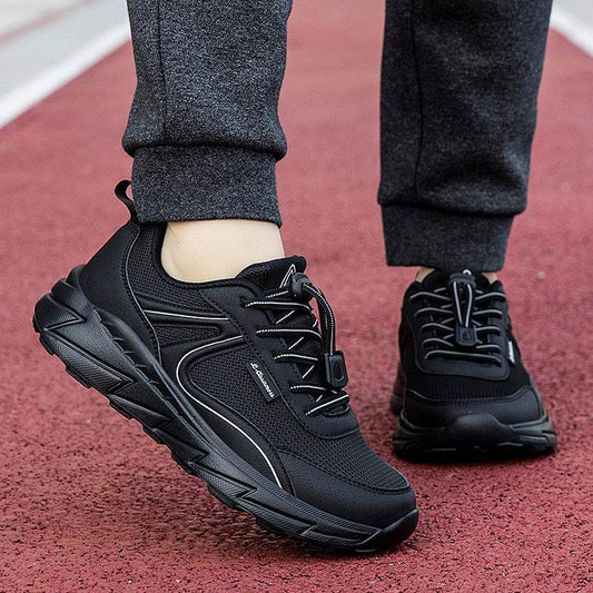 Stylish Leather Waterproof Walking Shoes - Non-Slip & Breathable Comfort - Buy Center