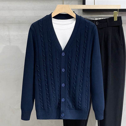Buycenter Men's Knitted Cardigan - Stylish Autumn & Winter Casual Jacket - Buy Center