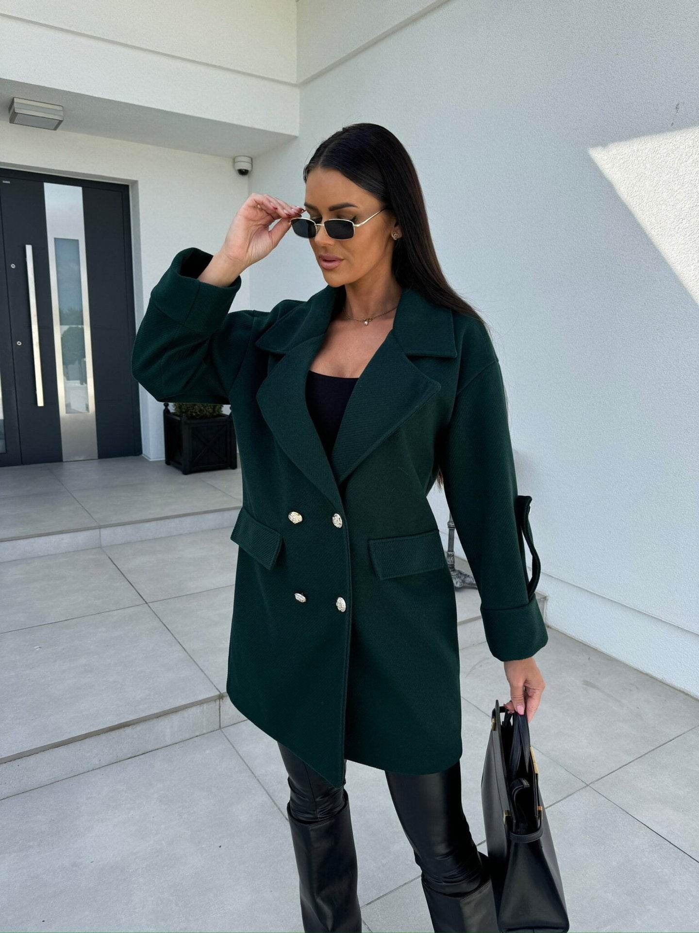 Women's Double Breasted Woolen Coat - Stylish Winter Fashion, All-Match - Buy Center