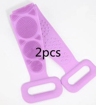 Premium Bath Towel Silicone Rubbing Back Towel - Double-Sided Comfort - Buy Center