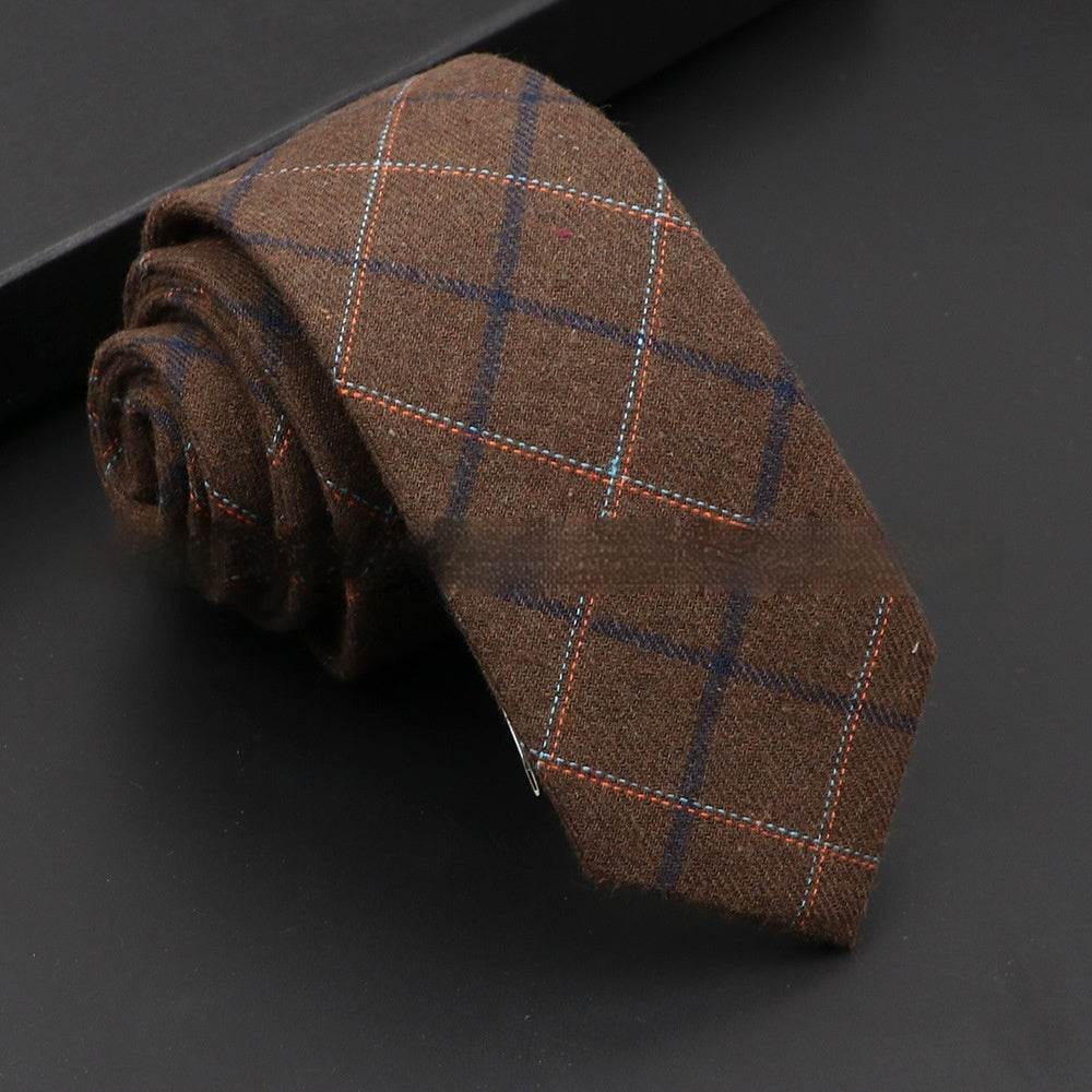 Korean Artificial Woolen Necktie for Men - Casual & Formal Accessory 2025 - Buy Center