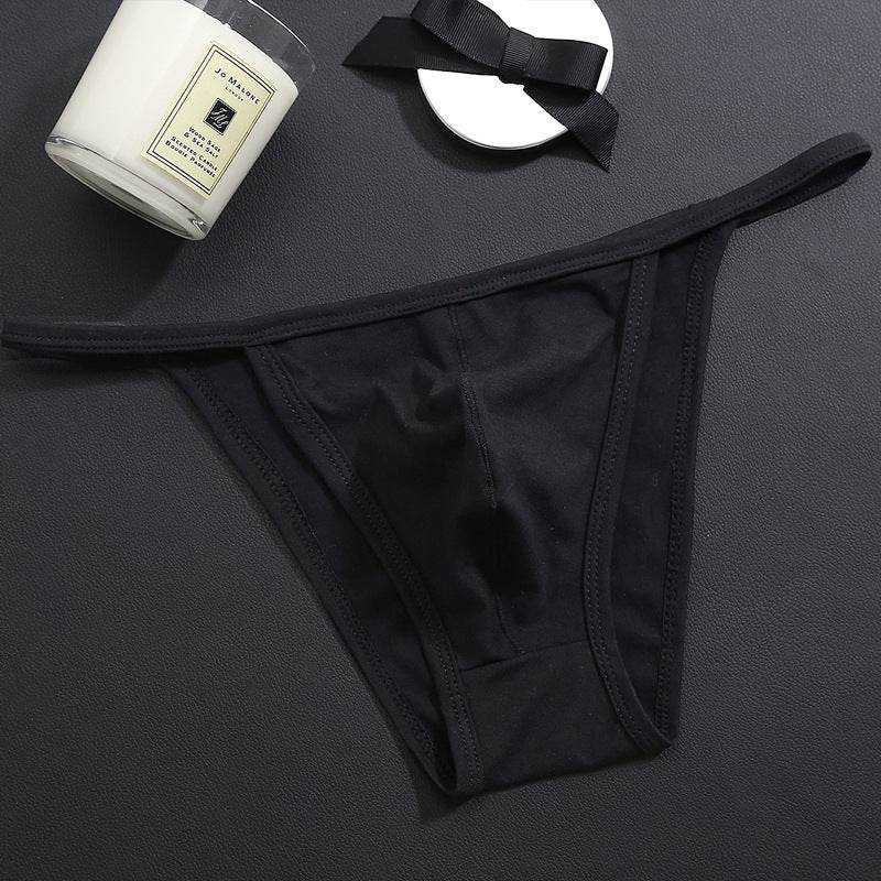 Men's Low Waist T-Shaped Thong - Premium Cotton Underwear in Vivid Colors - Buy Center