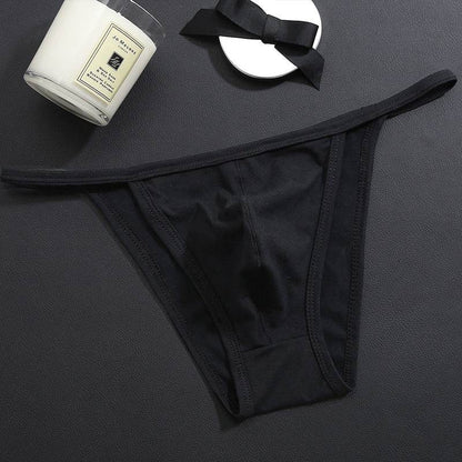 Men's Low Waist T-Shaped Thong - Premium Cotton Underwear in Vivid Colors - Buy Center