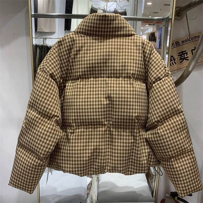 Stylish Thickened Puffer Jacket for Women - High Waist Cotton Winter Wear - Buy Center