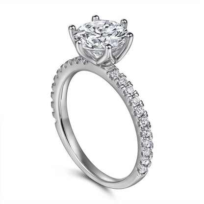 Women's S925 Sterling Silver Ring - Modern Geometric Design with Zircon - Buy Center