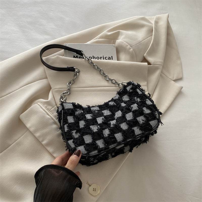 Buycenter Women's Lattice Casual Shoulder Bag - Stylish & Versatile Design - Buy Center