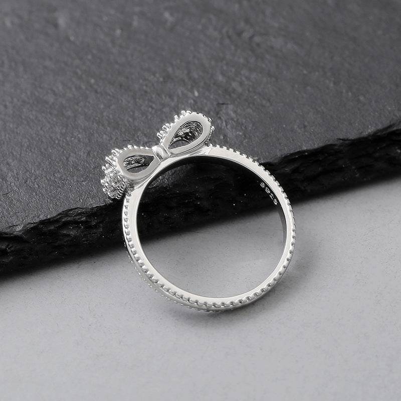 Versatile Bowknot Ring - Stylish European & American Design for Girls - Buy Center