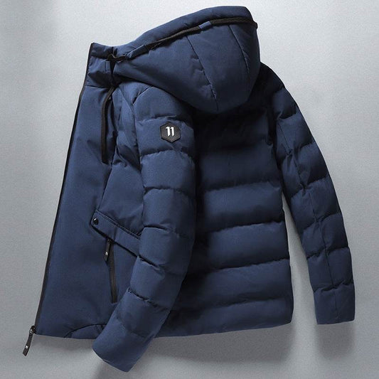 Solid Color Men's Cotton Coat - Stylish Cardigan for Casual Leisure - Buy Center