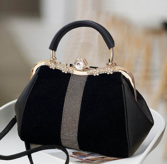 Buycenter Diamond-Embedded Handbag - Elegant PU Evening Bag for Every Occasion - Buy Center