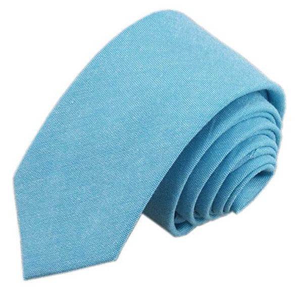 Casual Cotton and Linen Men's Narrow Tie - Stylish 6cm for Any Occasion - Buy Center
