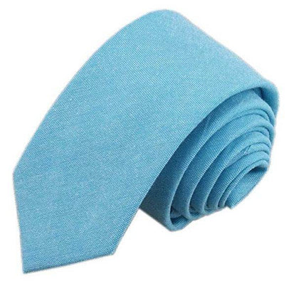 Casual Cotton and Linen Men's Narrow Tie - Stylish 6cm for Any Occasion - Buy Center