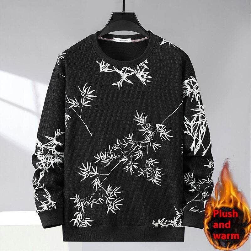 Men's Striped Fleece-Lined Sweater - Cozy Fit for Winter Style 2025 - Buy Center