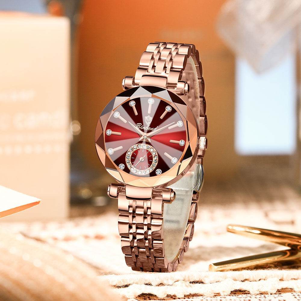 Niche Women's Waterproof Quartz Watch - Stylish Rose Gold Design 2025 - Buy Center