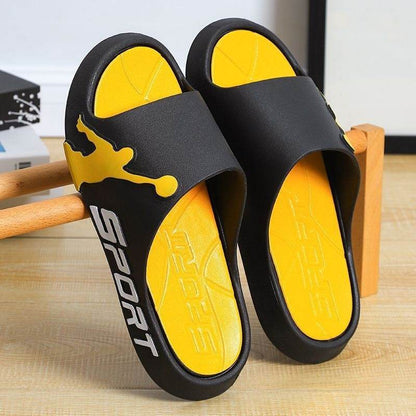 Men's Summer Basketball Slippers - Thick-Soled & Wear-Resistant Comfort - Buy Center