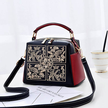 Buycenter Women's Embroidered Crossbody Shoulder Bag - Vintage Style - Buy Center