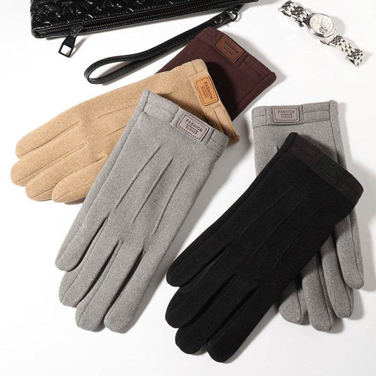 Men's Winter Gloves - Fleece-Lined, Touch Screen, Windproof Dralon Style - Buy Center