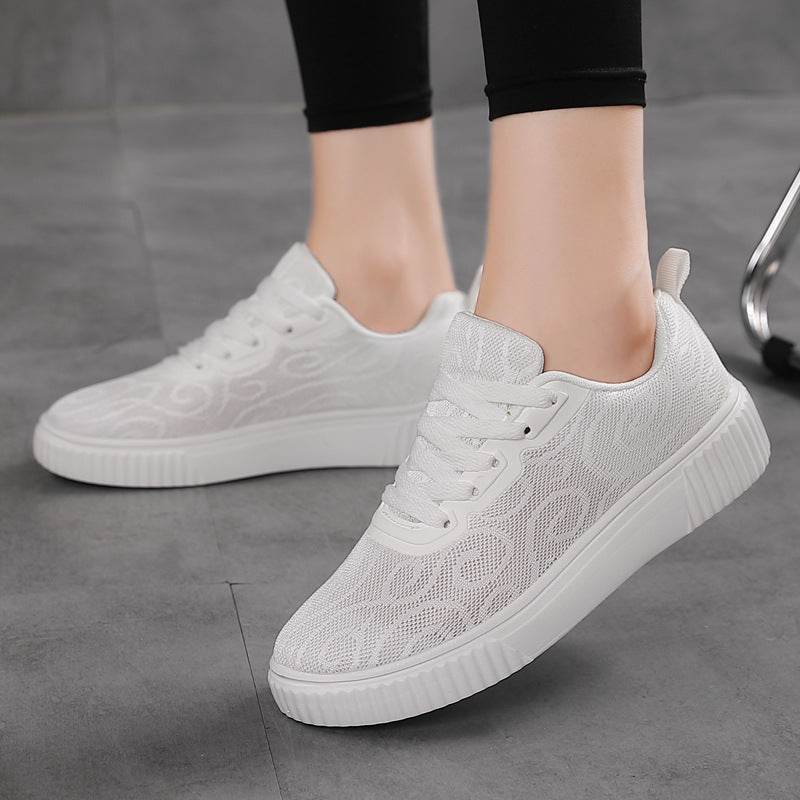 Versatile Women's Hollow-Out Platform Flats - Stylish and Breathable Summer Shoes - Buy Center