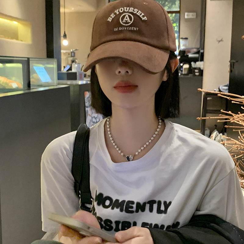 Buycenter Female Baseball Cap - Embroidered Couple Face, Adjustable Fit - Buy Center