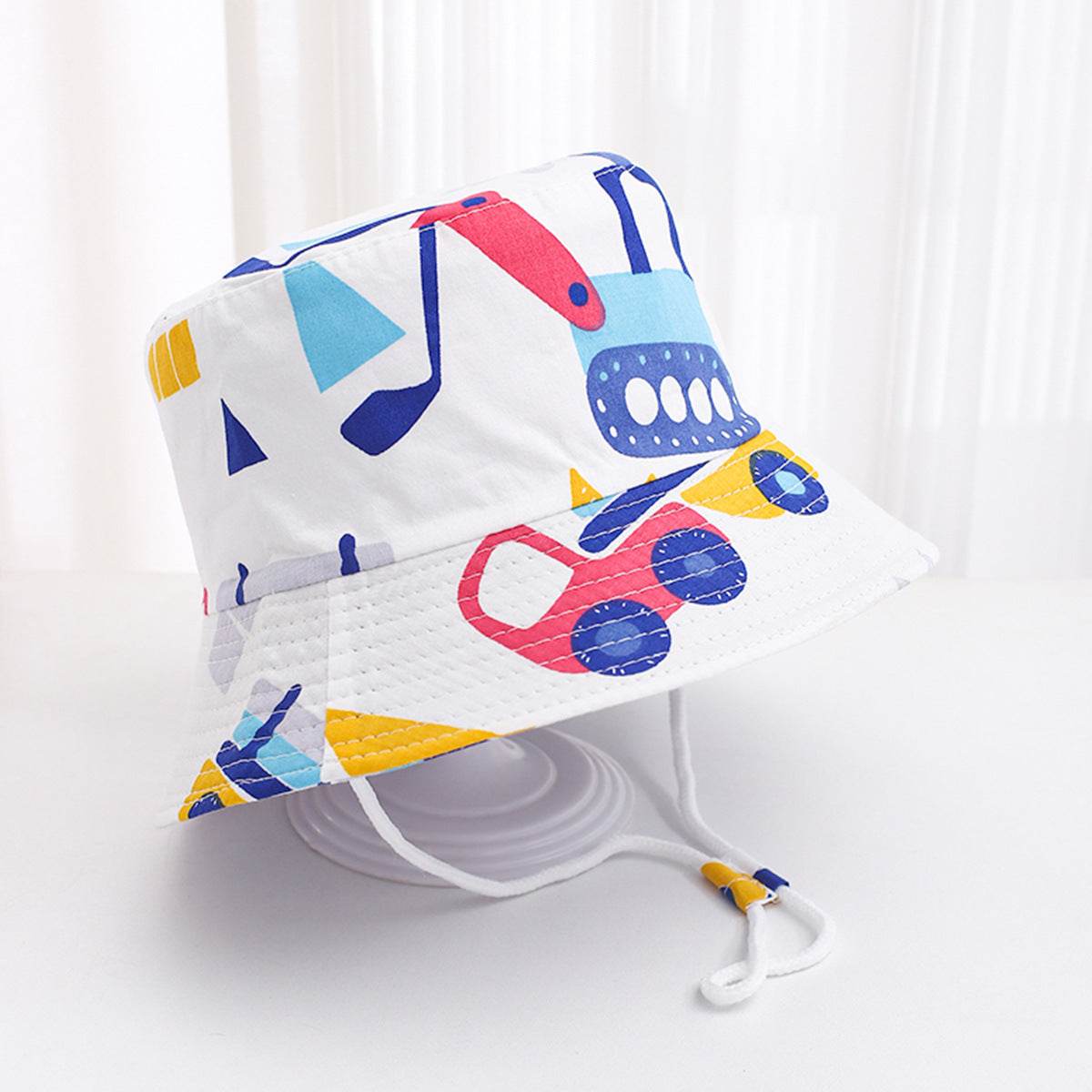 Cute Children's Printed Sunscreen Hat - Stylish Cotton Fedora for UV Protection - Buy Center