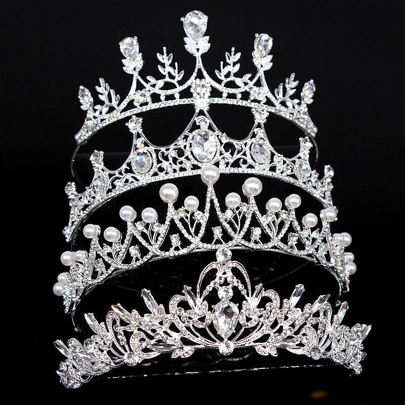 Super Glitter Pearl Rhinestone Headband - Vintage Crown & Comb Styles - Buy Center