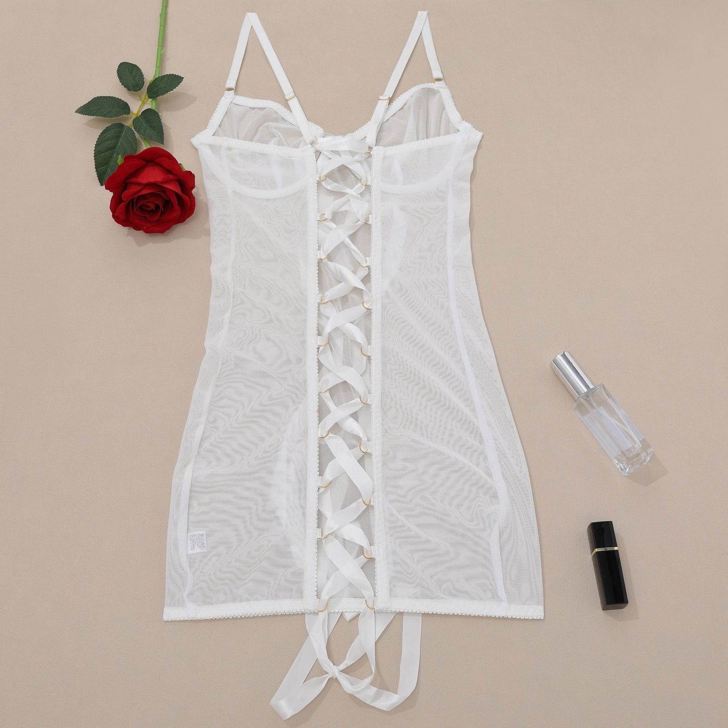 Buycenter Steel Ring Mesh Camisole - Backless Body-Shaping Bodysuit - Buy Center