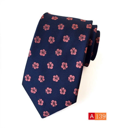Buycenter Men's Jacquard Tie - Classic Black Stylish Formal Accessory - Buy Center