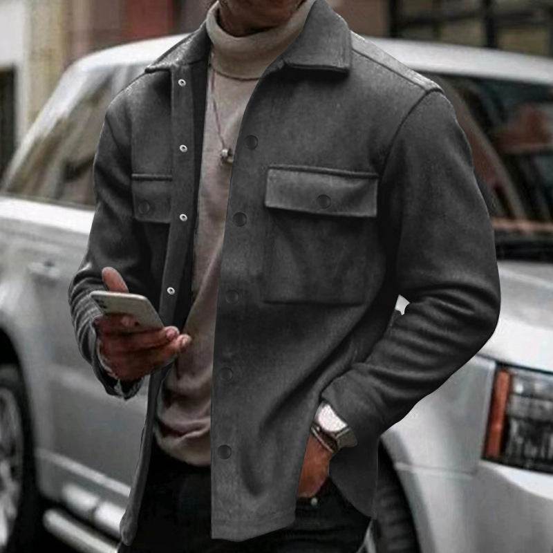 Men's Slim Fit Jacket - Stylish Cotton Blend for Spring & Autumn - Buy Center