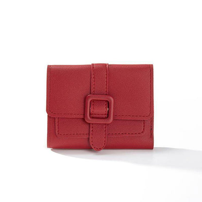 Short Solid Color Women’s Wallet - Lightweight, Waterproof Card Holder - Buy Center