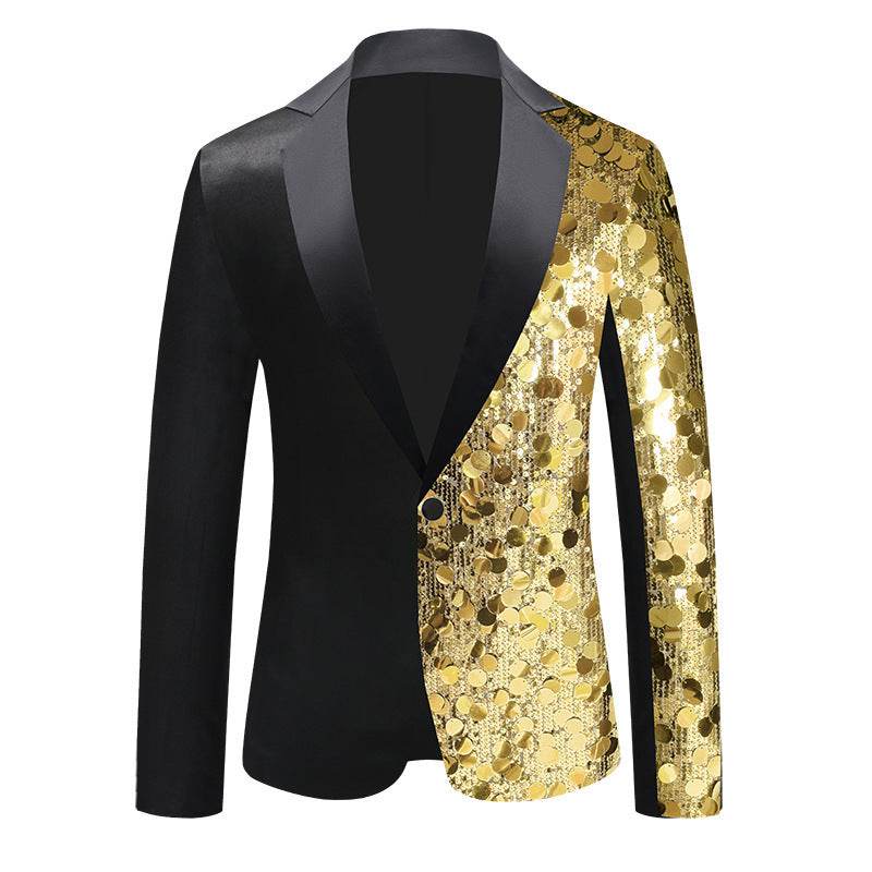 Men's Sequined Suit Jacket - Premium Stylish Dance Wear for Special Events - Buy Center