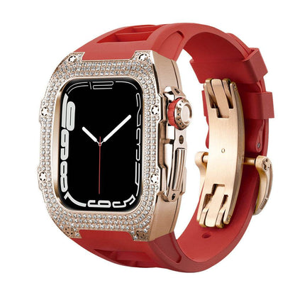 Buy Center Diamond-Studded Watch Strap - Men's Sports Watch Accessory - Buy Center