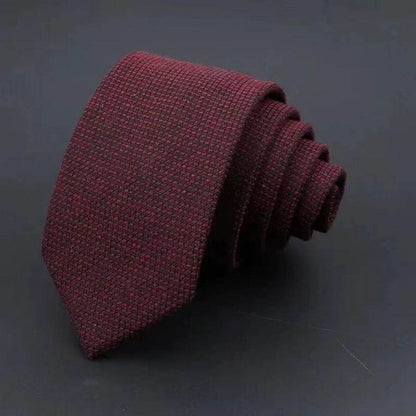 Elegant Thickened Sanded Men's Tie - Striped Solid Color for 2025 Style - Buy Center