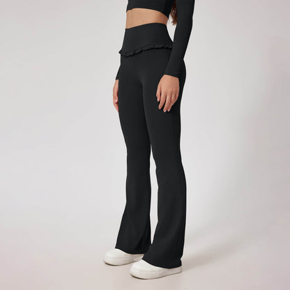 High Waist Lace Yoga Pants - Stylish Hip Lift Leggings for Fitness 2025 - Buy Center