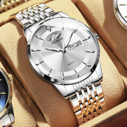 Buycenter Men's Automatic Watch - Waterproof, Stylish Calendar Design - Buy Center