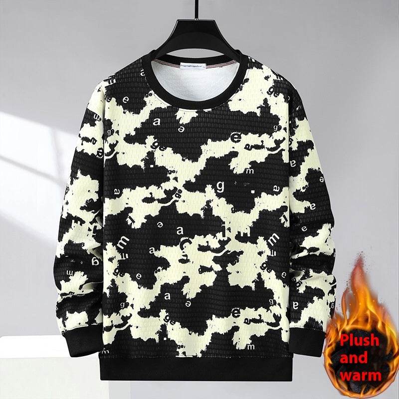 Men's Striped Fleece-Lined Sweater - Cozy Fit for Winter Style 2025 - Buy Center