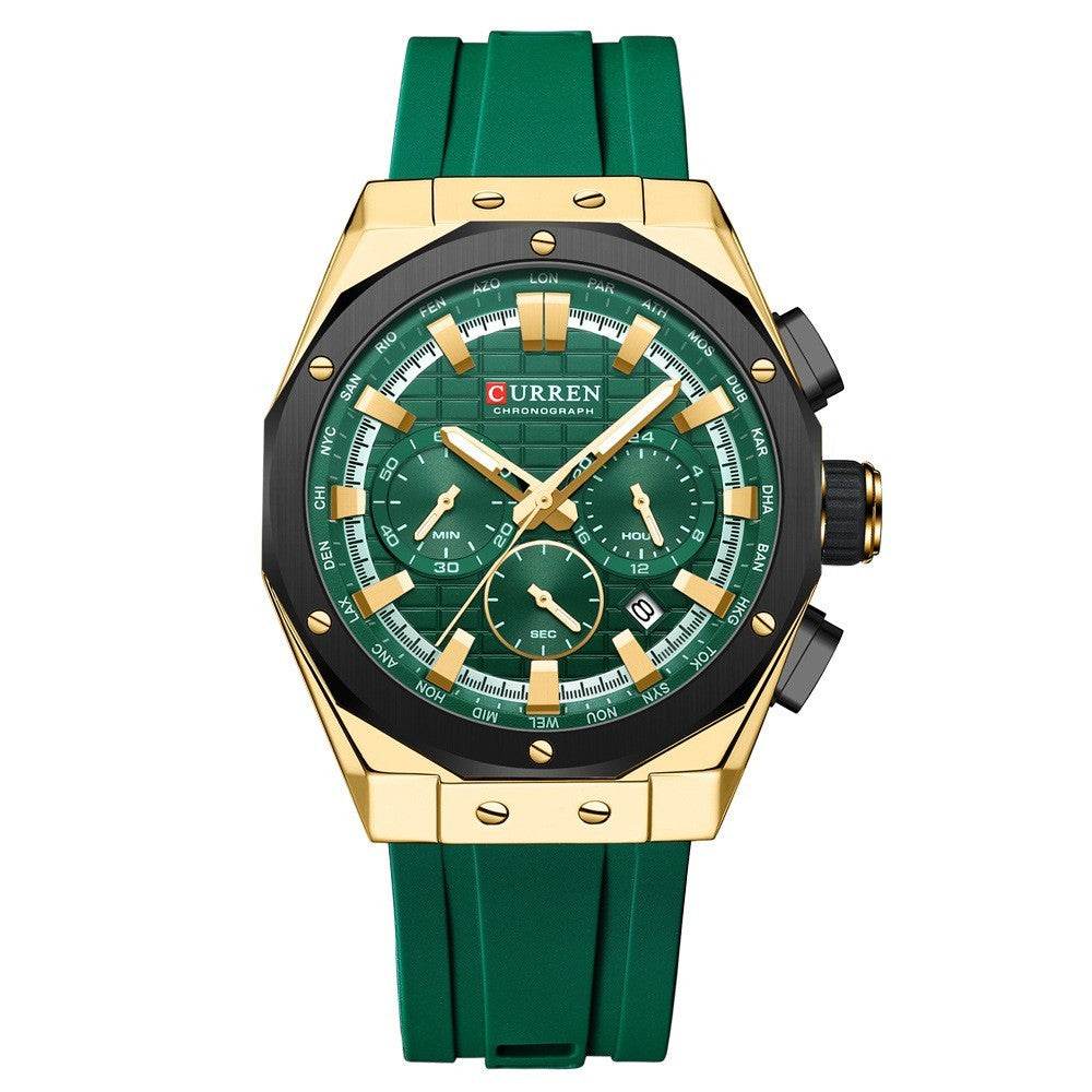 Men's Calendar Quartz Watch - Stylish Business Accessory in 5 Colors - Buy Center