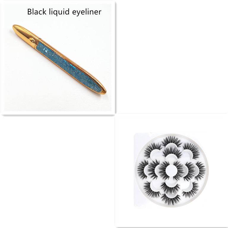 Multicolor Self-Adhesive Eyeliner False Eyelashes - Easy Application & Versatile Styles - Buy Center