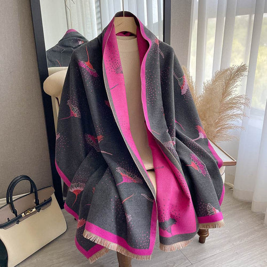 Cashmere-Like Thick Warm Tassel Scarf - Cozy Wrap for Every Season - Buy Center