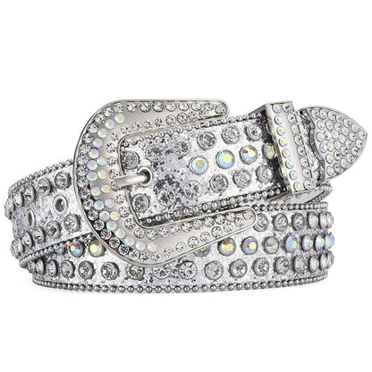 Men Women Alloy Punk Rock Rivet Belt - Stylish & Durable Fashion Accessory - Buy Center