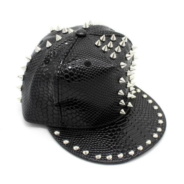 Buycenter Solid Color Leather Baseball Cap - Adjustable Flat Brim Hat - Buy Center