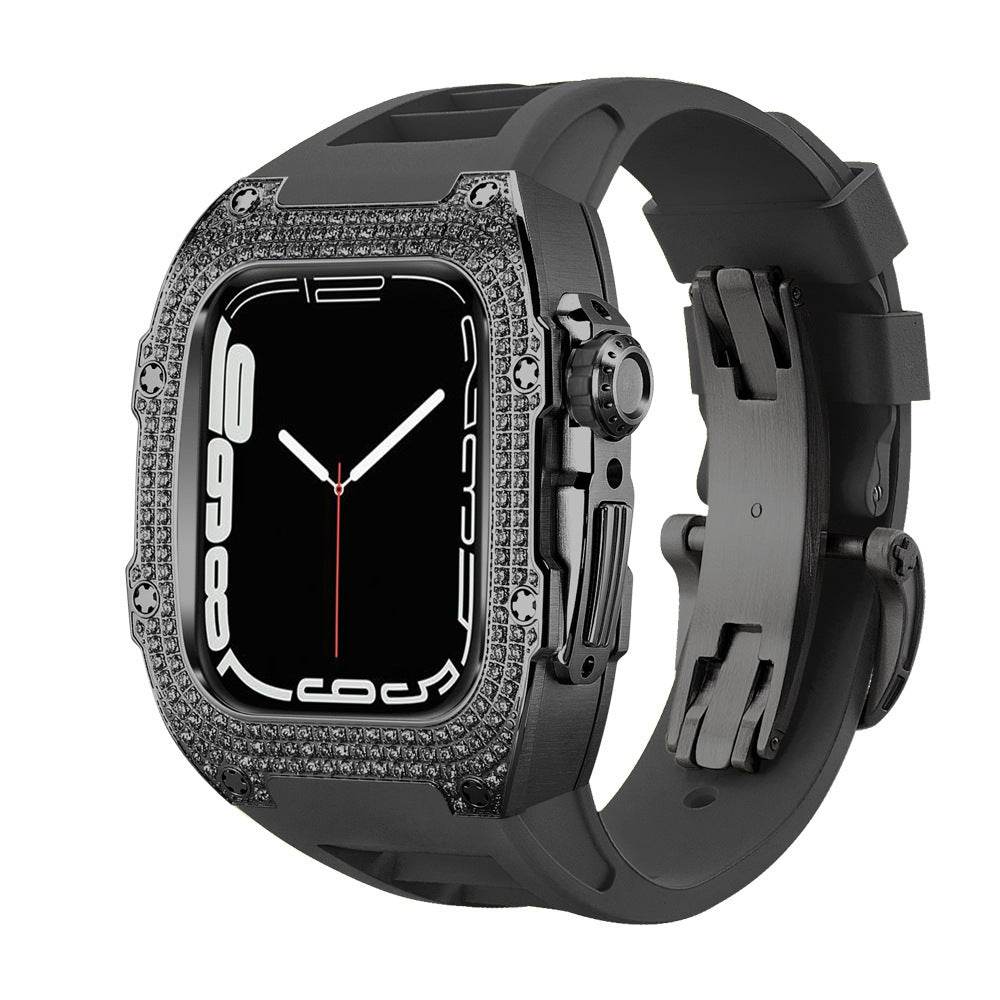 Buy Center Diamond-Studded Watch Strap - Men's Sports Watch Accessory - Buy Center