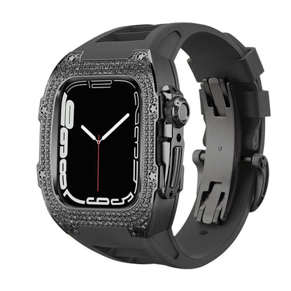 Buy Center Diamond-Studded Watch Strap - Men's Sports Watch Accessory - Buy Center