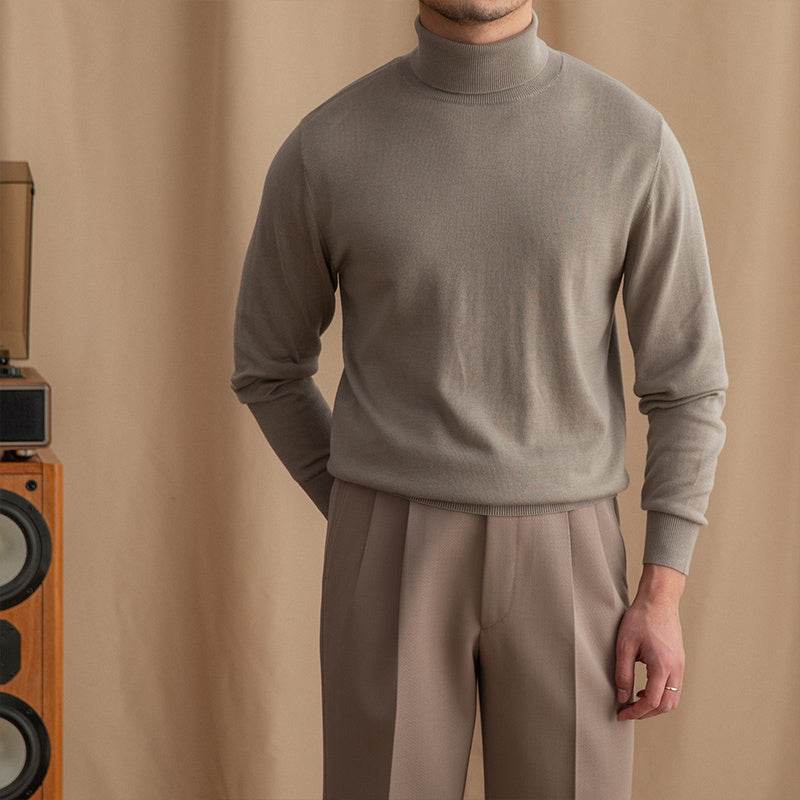 Buycenter British Wool Turtleneck Sweater - Slim Fit, Warm & Trendy - Buy Center