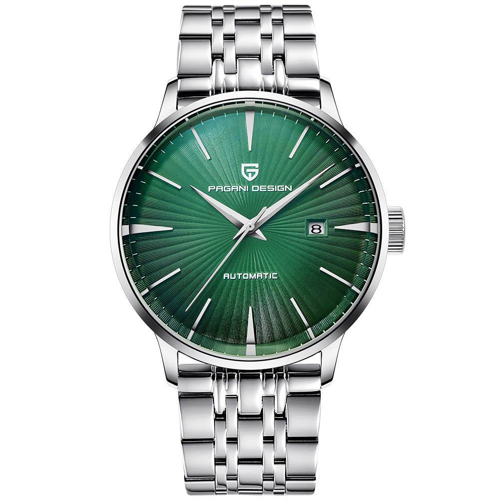 Buycenter Men's Mechanical Watch - 30M Waterproof & Stylish Steel Band - Buy Center