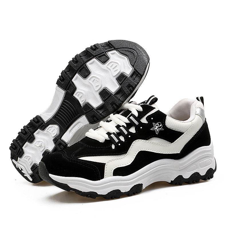 Buycenter Women's Low-top Platform Sneakers - Casual, Lightweight, Non-Slip - Buy Center
