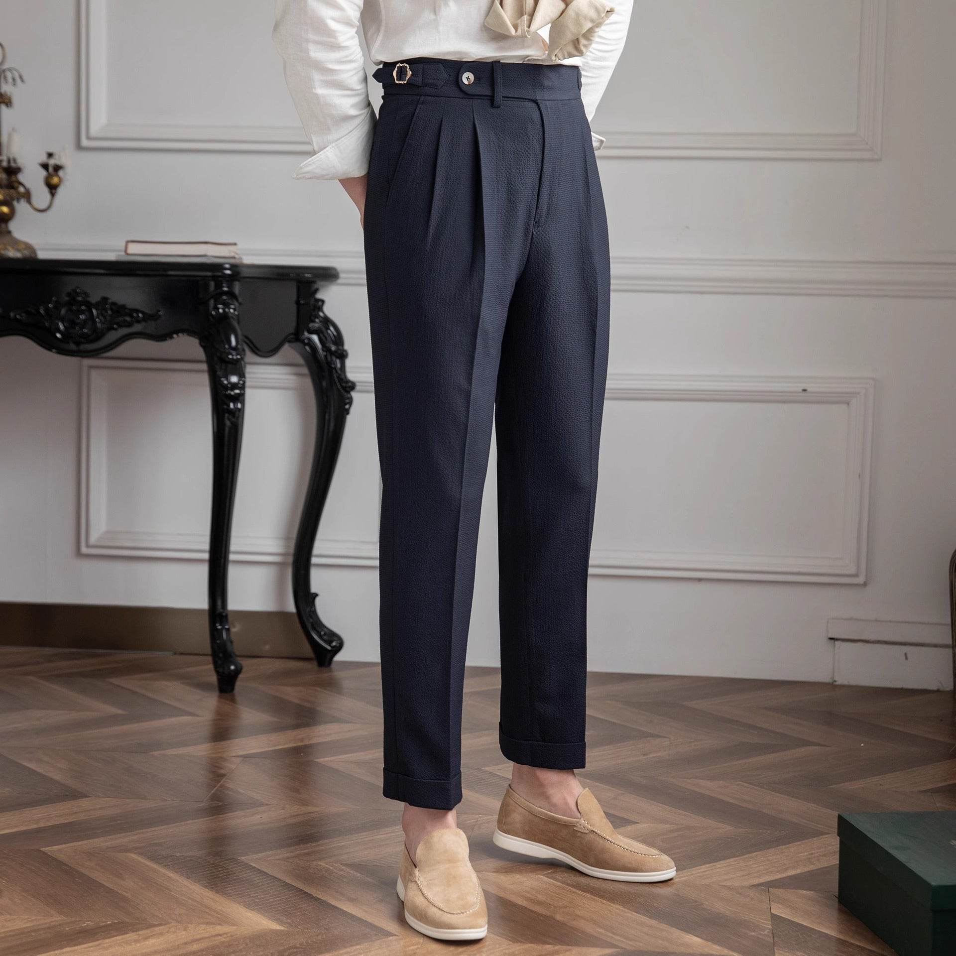 Buycenter Men's Business Casual Trousers - Stylish Fit & Easy Matching - Buy Center