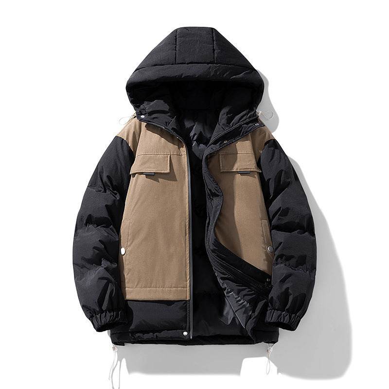 Couples Hooded Cotton-Padded Jacket - Stylish Japanese Stitching for Winter - Buy Center
